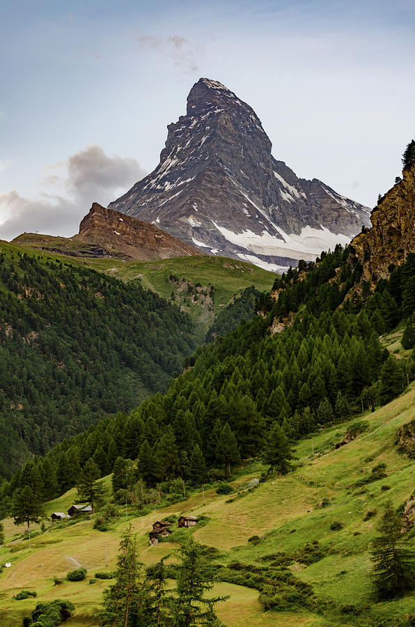 Evening View of the Matterhorn Photograph by Douglas Wielfaert
