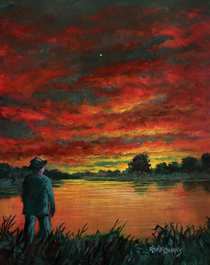 Eventide.  Twilight Time. Painting by Rand Burns