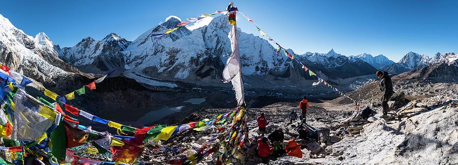 Everest Base Camp From Kala Patthar Photograph by Owen Weber