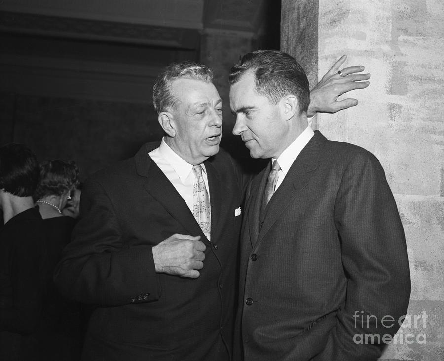Everett Dirkson And Richard Nixon Photograph by Bettmann