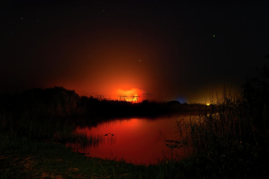 Everglades Brush Fire Photograph by Mark Andrew Thomas