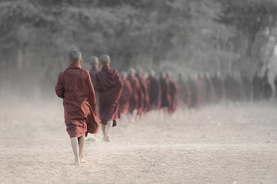 Monks Photograph - Every Day Trip by Aleksander Poniewierski