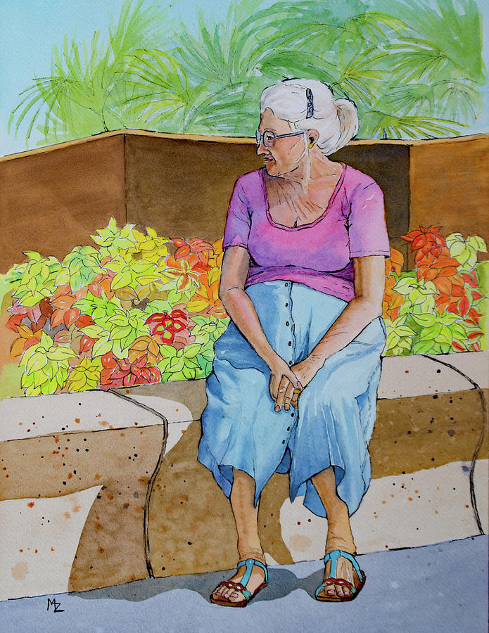 Everyones Grandma Painting by Margaret Zabor