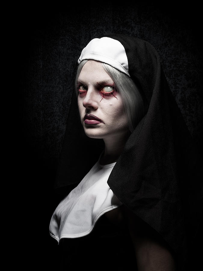 Horror Photograph - Evil Look by Petri Damstn