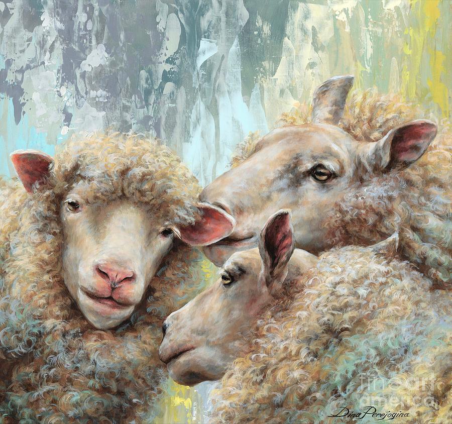 Ewe Listening Painting by Dina Perejogina - Pixels