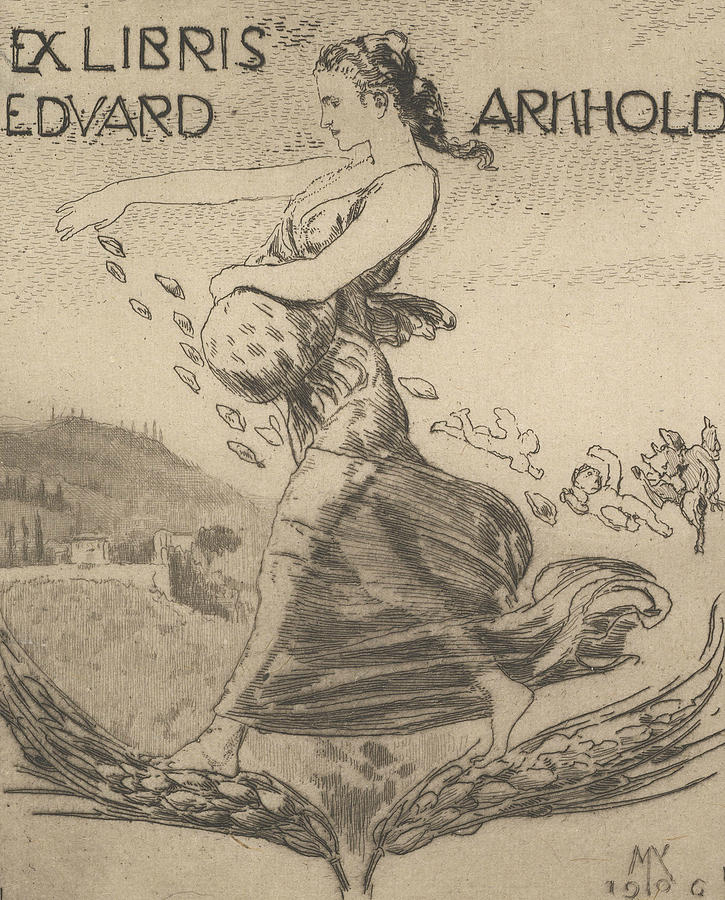 Ex Libris of Eduard Arnhold Relief by Max Klinger