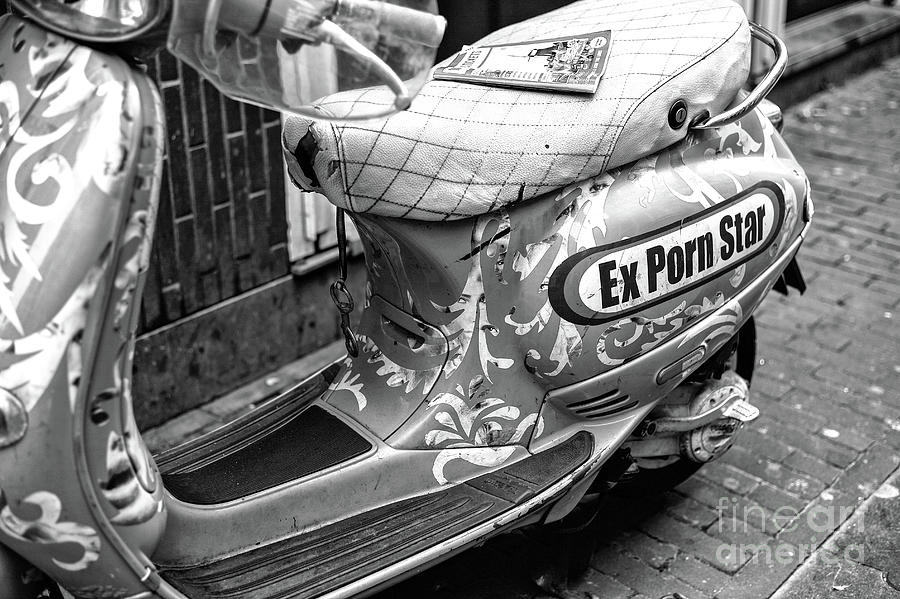 Ex Porn Star Scooter in Amsterdam Photograph by John Rizzuto