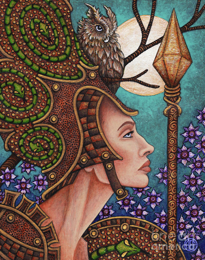 Exalted Beauty Athena Painting by Amy E Fraser