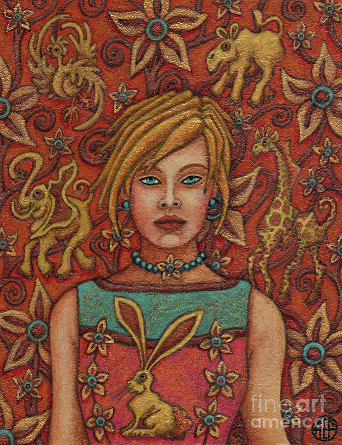 Exalted Beauty Saffron Painting by Amy E Fraser