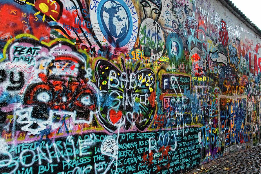 Excerpts From The John Lennon Wall In Prague 1 Photograph By Hany J