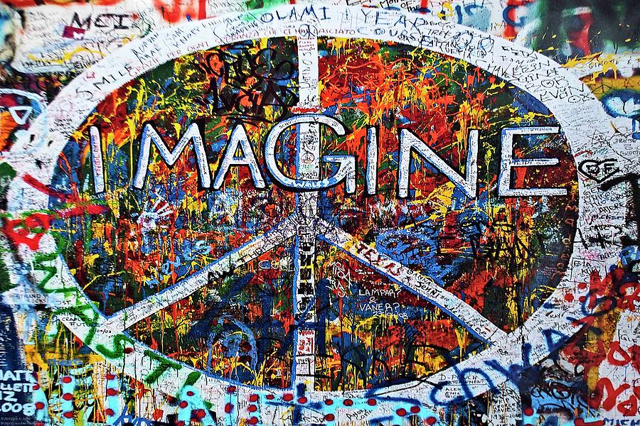 Excerpts From The John Lennon Wall In Prague - 3 Photograph by Hany J