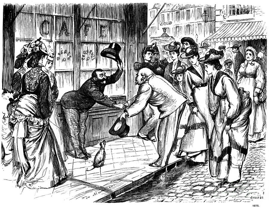 Excess A Fault, 1875 1891. Artist Swain Drawing by Print Collector Excess A Fault, 1875 1891. Artist Swain Drawing by Print Collector