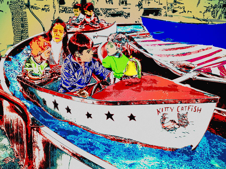 Exciting Boat Ride Digital Art by Cliff Wilson
