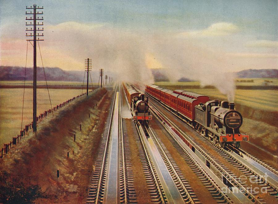 Excursion Trains To Blackpool Taking Drawing by Print Collector