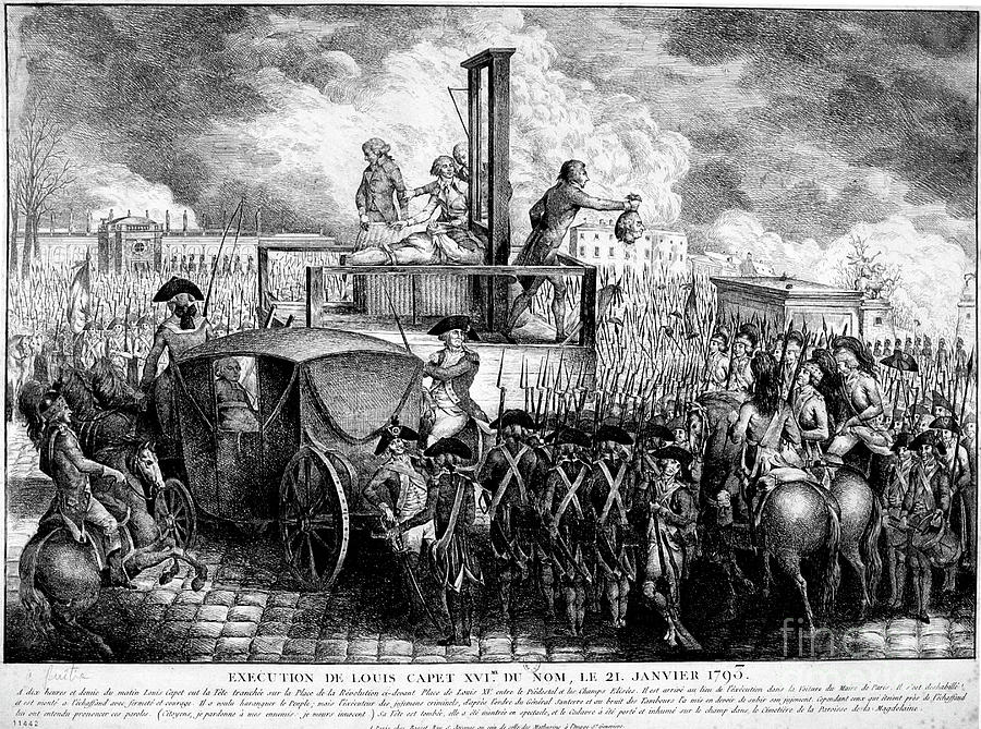Execution Of Louis Xvi, 1793 Drawing by Print Collector