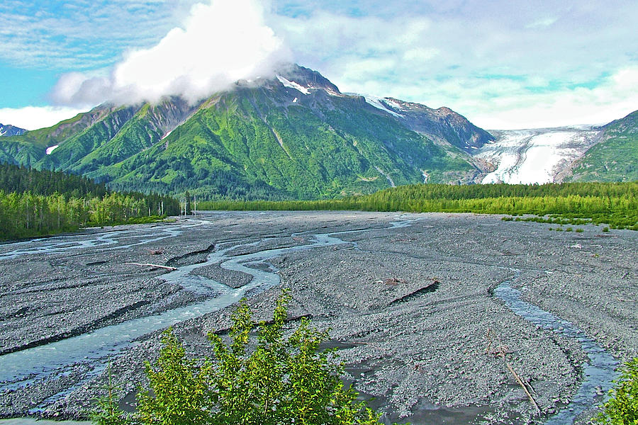 Exit Glacier as of 2006 near Resurrection River in Kenai Fjords National Park near Seward, Alaska Photograph by Ruth Hager