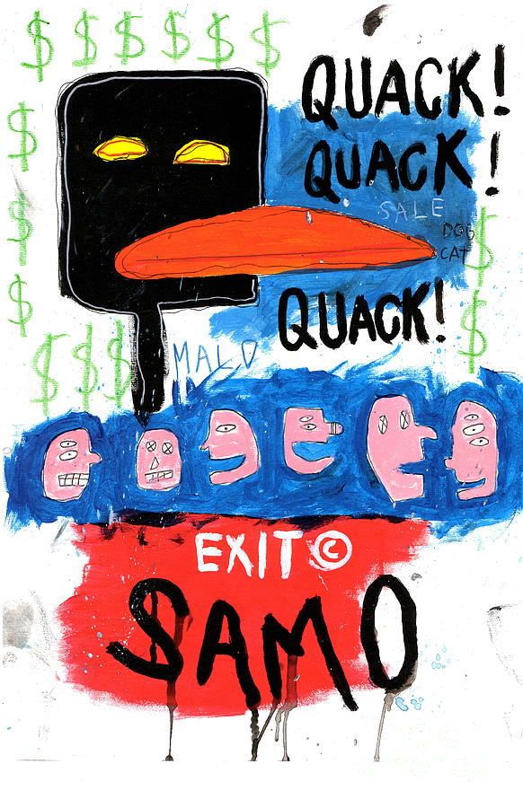 Exit Samo Painting by Street Art | Fine Art America