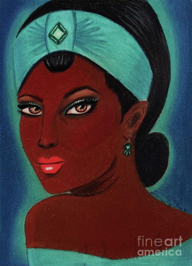 Exotic Beauty Drawing by Dorothy Lee