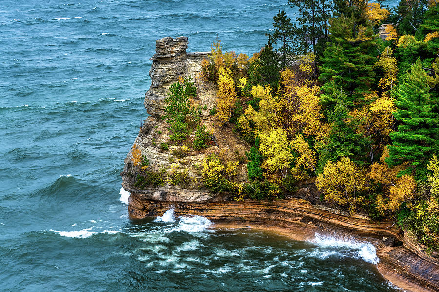 Exotic Rock Formation Along The Clear Waters Of Lake Superior Photograph