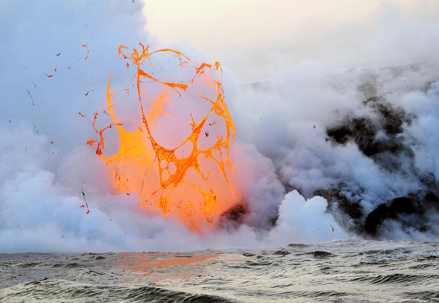 Exploding Lava Bubble Photograph by Patrick Arrigo