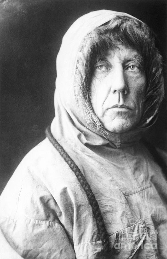 Explorer Roald Amundsen In Snowsuit Photograph by Bettmann