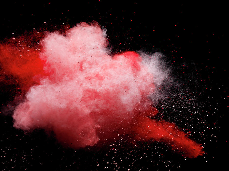 Explosion Of Colored Powder Photograph by Henrik Sorensen