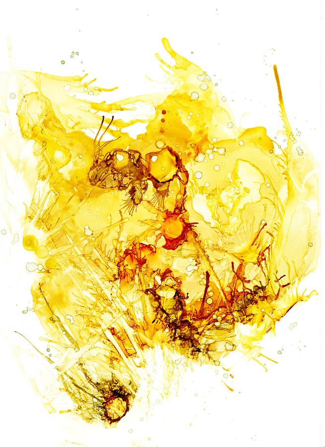 Explosion of Gold Painting by Christy Sawyer