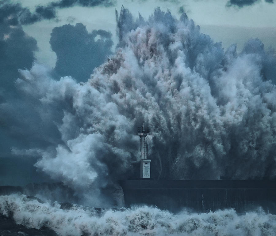 Lighthouse Photograph - Explosion by Takafumi Yamashita