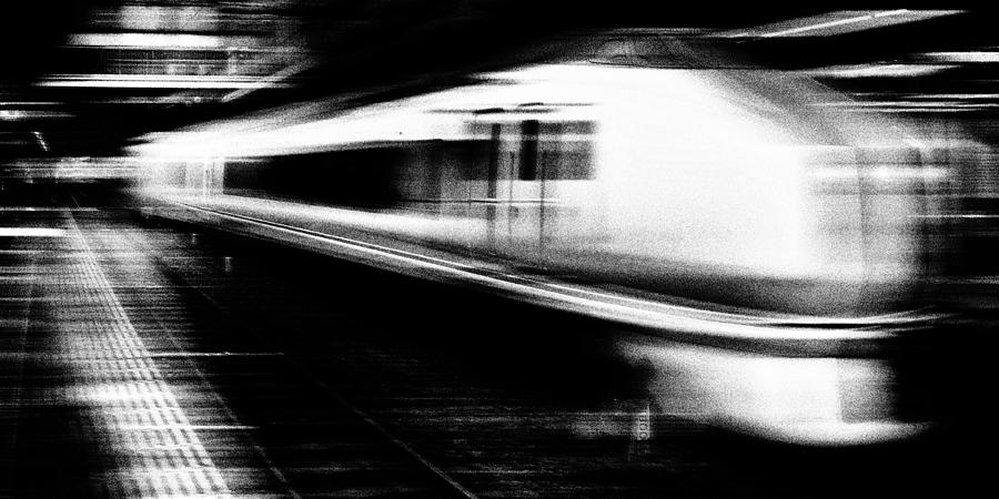 Transportation Photograph - Express Train - Omiya Station, Japan by Gary E. Karcz