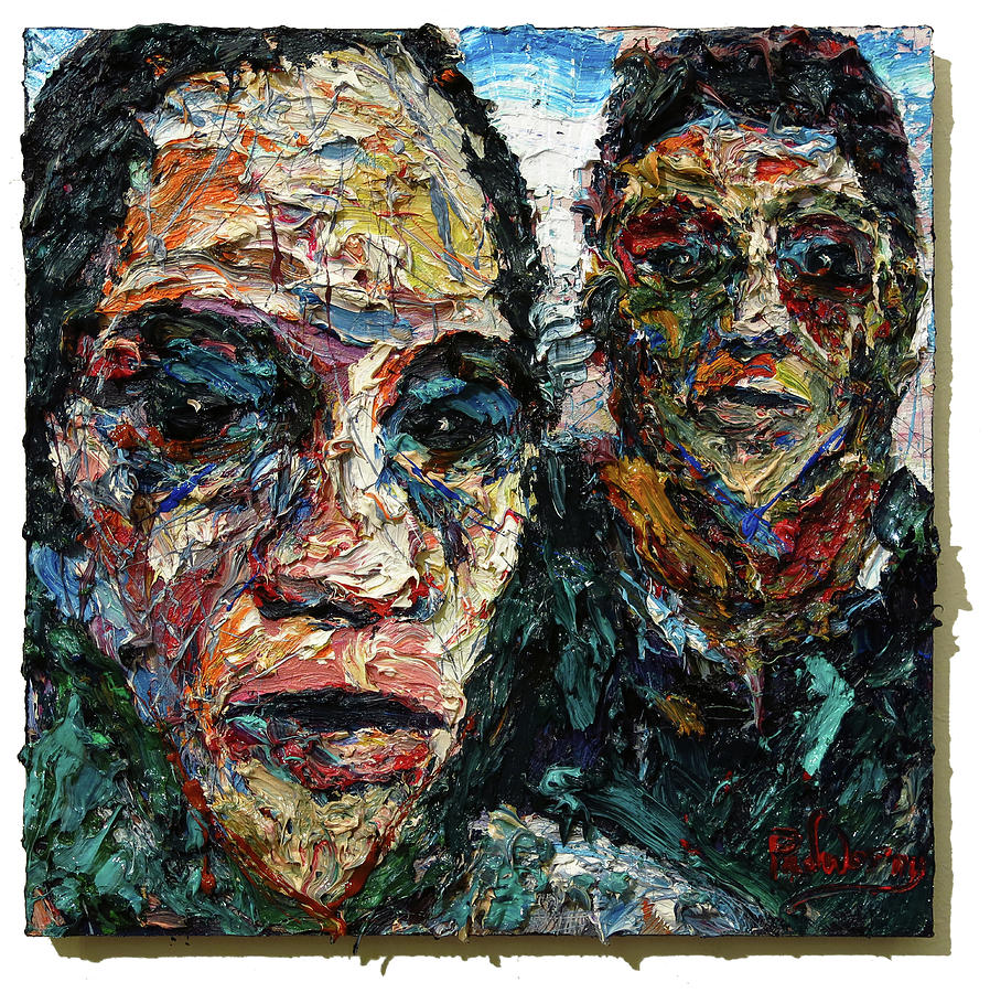  Expressionism  impressionism face portrait two people 