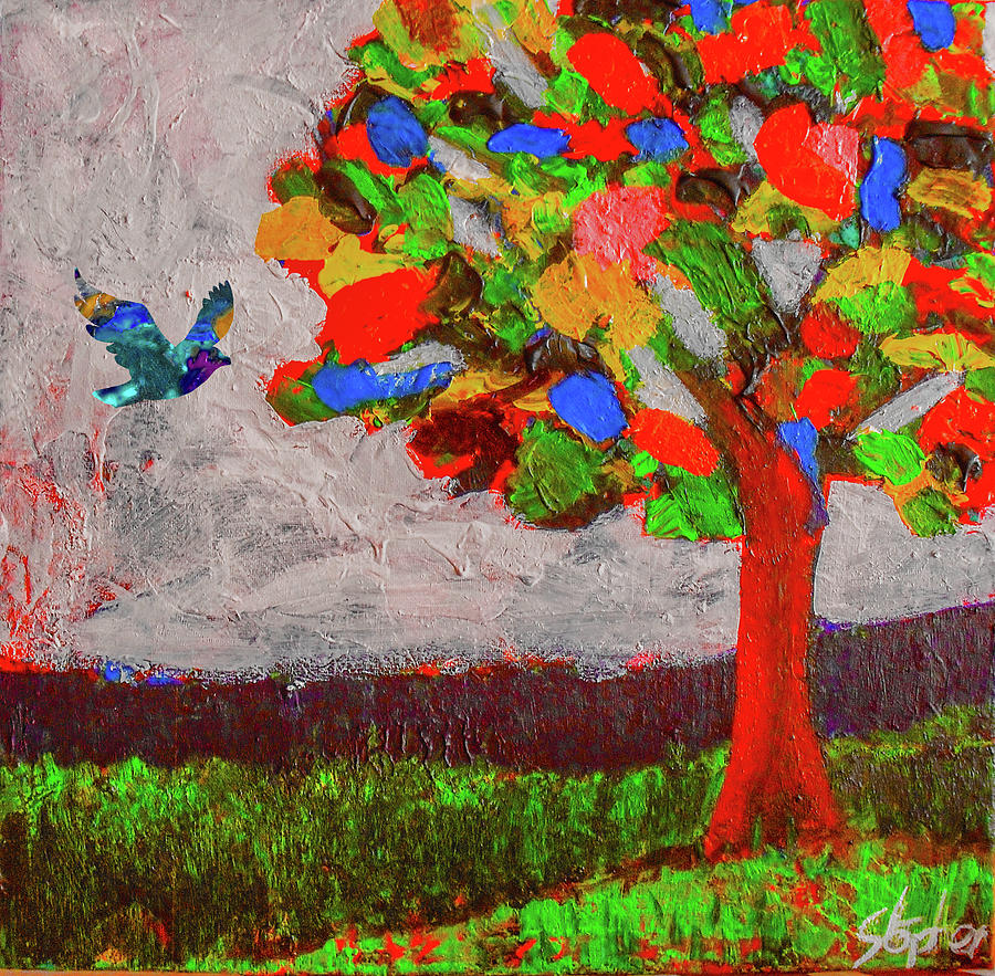 Expressionistic Tree Painting by Stephen Humphries