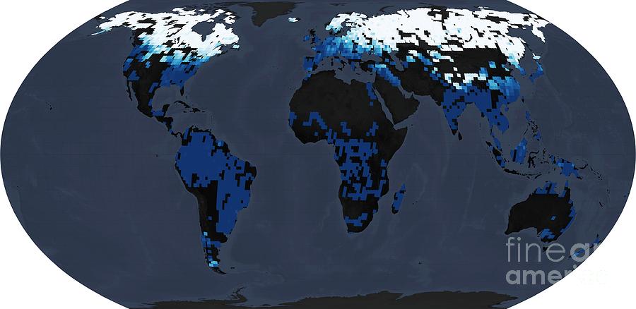 Extent Of River Ice Between 1984 And 2018 Photograph by Nasa Earth ...