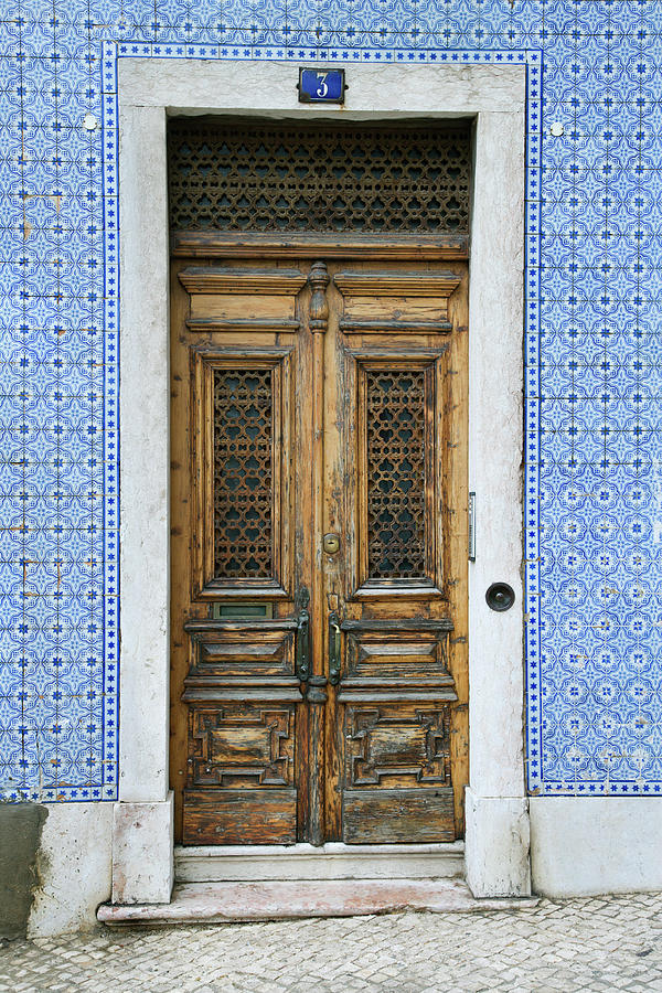 Exterior Doors And Tiled Building In Photograph by - Fotosearch