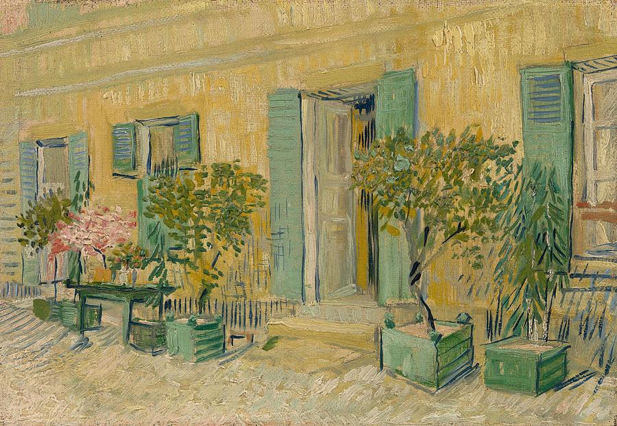 Exterior of a Restaurant in Asnieres. Paris. Painting by Vincent van Gogh -1853-1890-