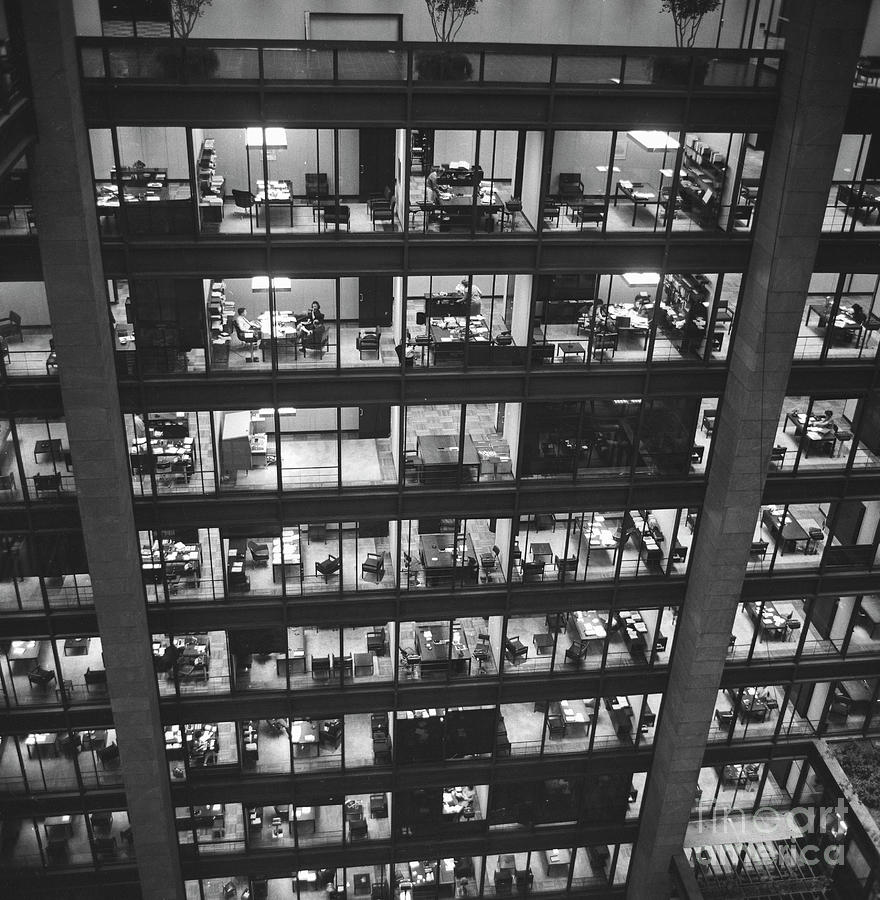 Exterior Of Ford Foundation Building by Bettmann