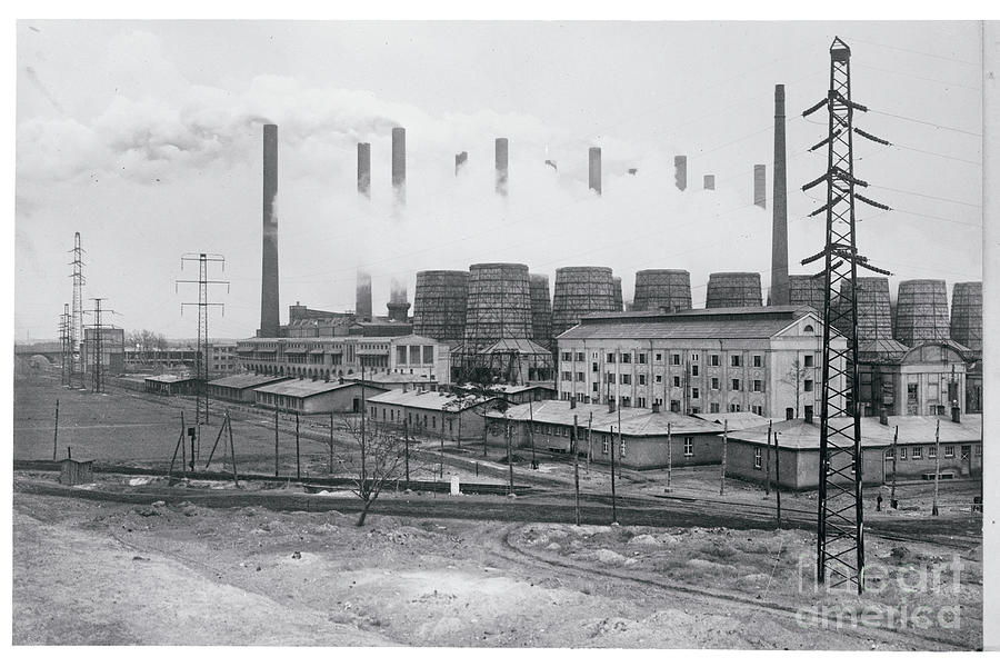 Exterior View Of A Power Plant Photograph by Bettmann