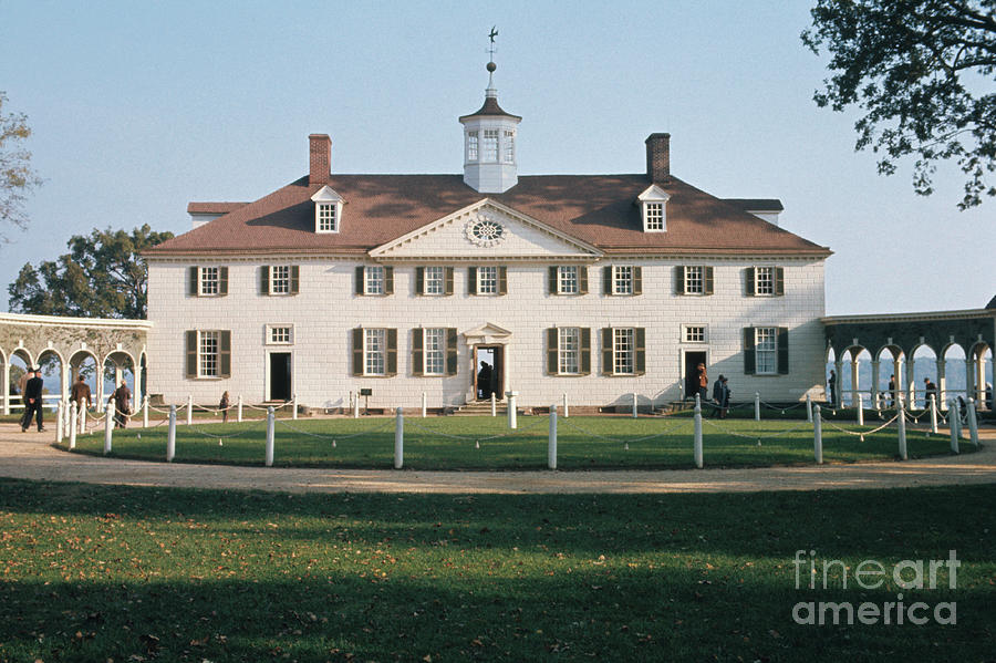 Exterior View Of George Washingtons Home Photograph by Bettmann