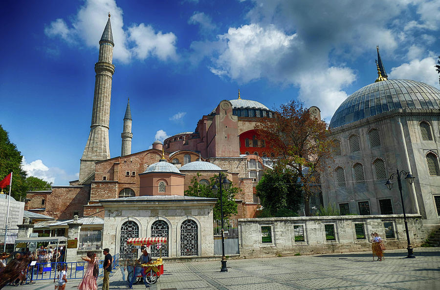 Exterior view  of Hagia Sophia  Photograph by Steve Estvanik
