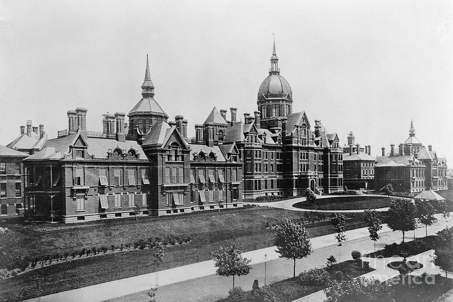 Exterior View Of Hospital Photograph by Bettmann