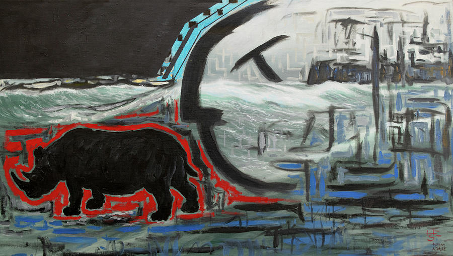 Edge of Extinction Painting by Hans Egil Saele