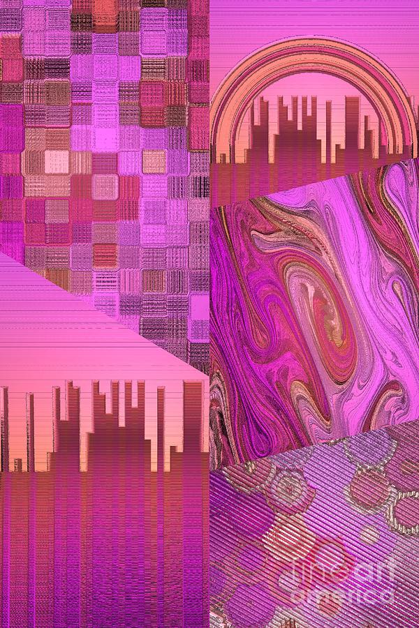 Extracts Of Pink And Orange  Digital Art by Rachel Hannah