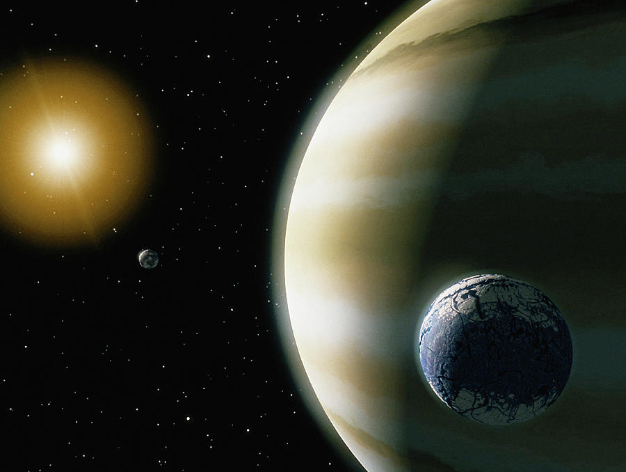 Extrasolar Planet With Water-bearing Photograph by Stocktrek