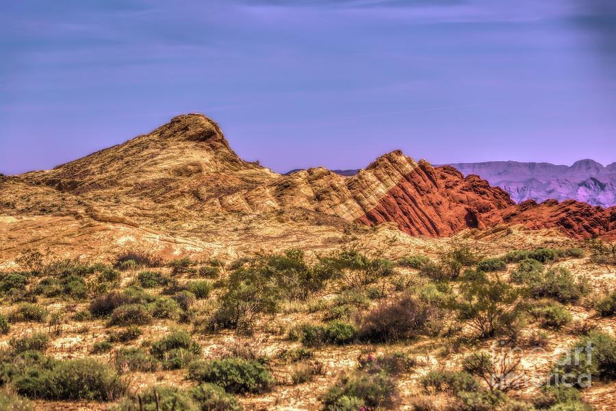 Las Vegas Digital Art - Extreme Color Valley of Fire Nevada  by Chuck Kuhn