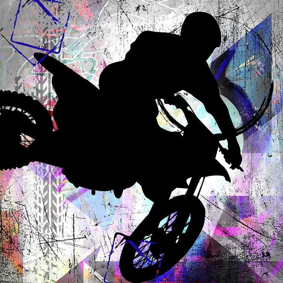 Sports Mixed Media - Extreme Motocross 1 by Lightboxjournal