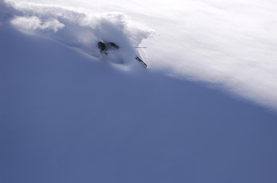 Extreme Skier In Powder Photograph by Galli Michele