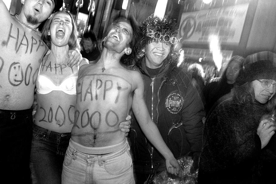 Exuberant Celebrants At Times Square Photograph by New York Daily News Archive