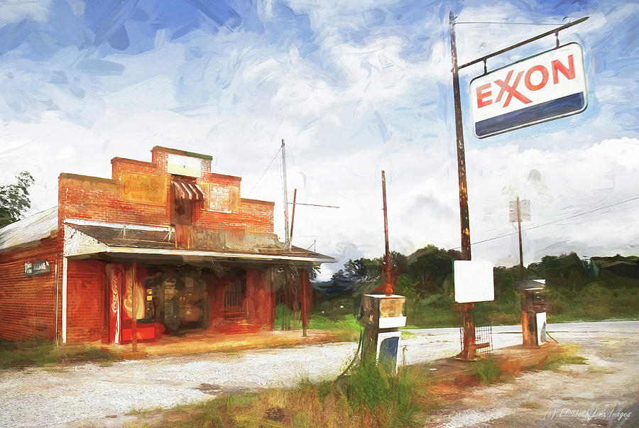 exxon-gas-station-photograph-by-elizabeth-lima