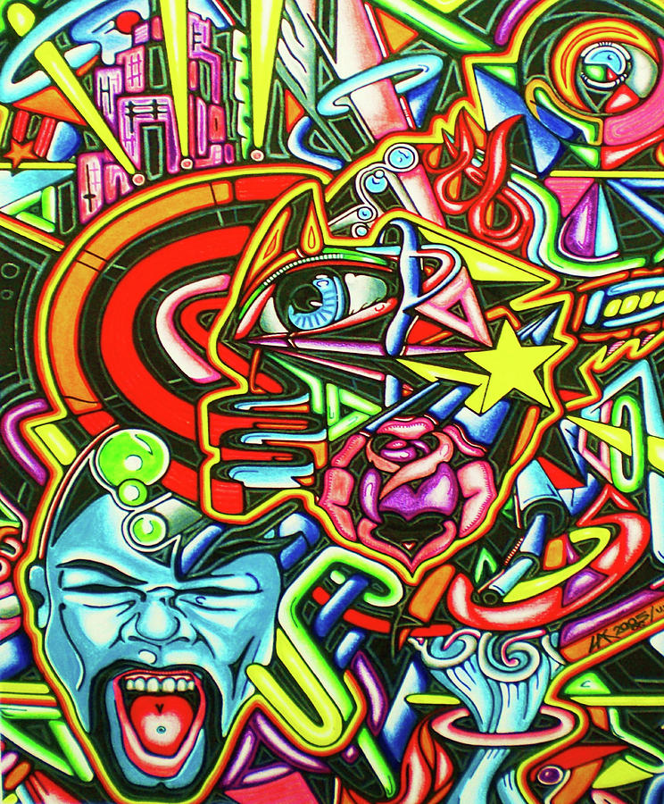 Graffiti Mixed Media - Eye 2 by Abstract Graffiti