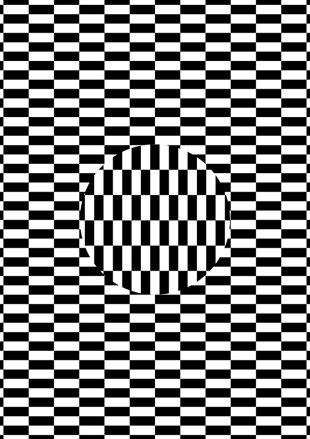 Black And White Digital Art - Eye Bender 2 It Moves by Eric Zartan