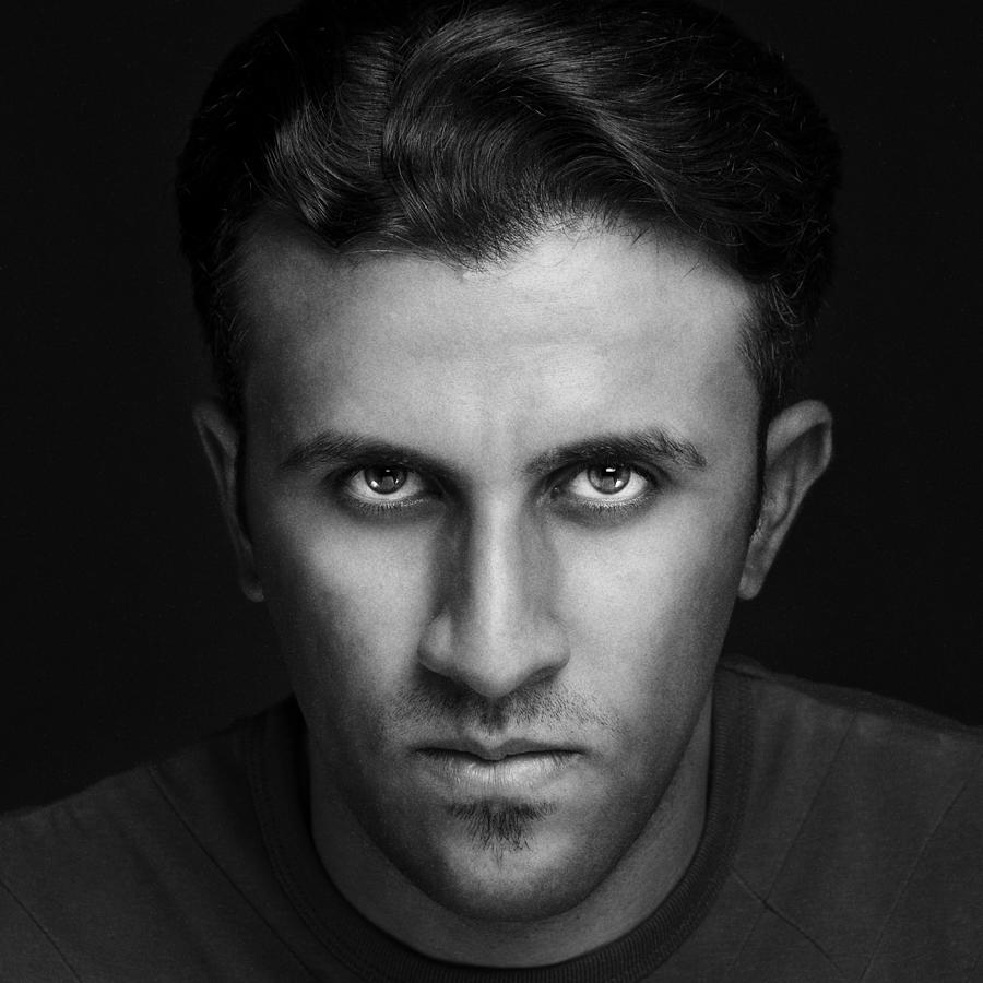 Black And White Photograph - Eye Contact by Zuhair Ahmad